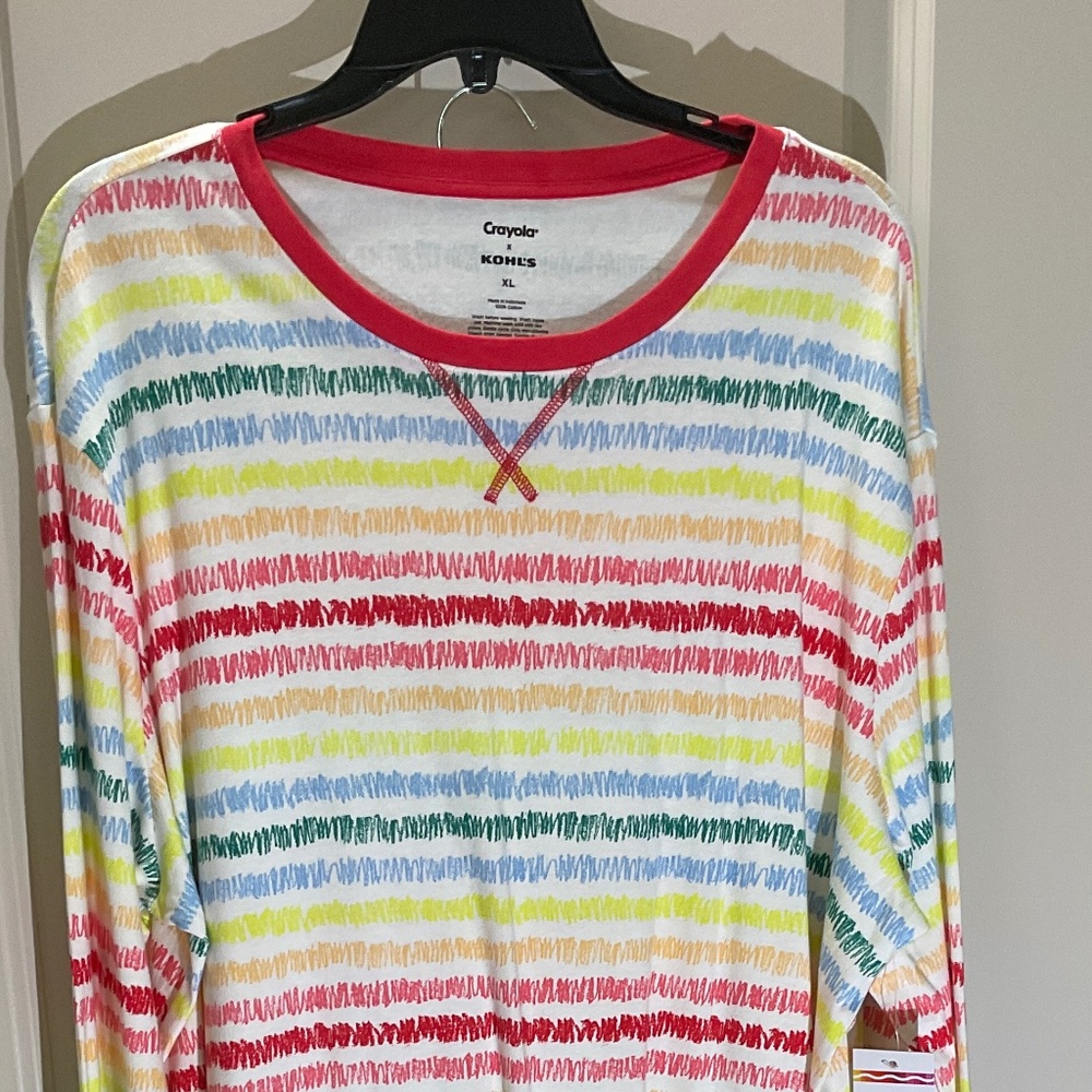 Crayola Pajama Set Men's  Size XL  Striped 2-Piece